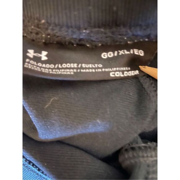 Under Armour Retro Y2K Men’s Black Soccer/Sweatpants Loose Fit Cold Gear w/Side - Picture 7 of 7